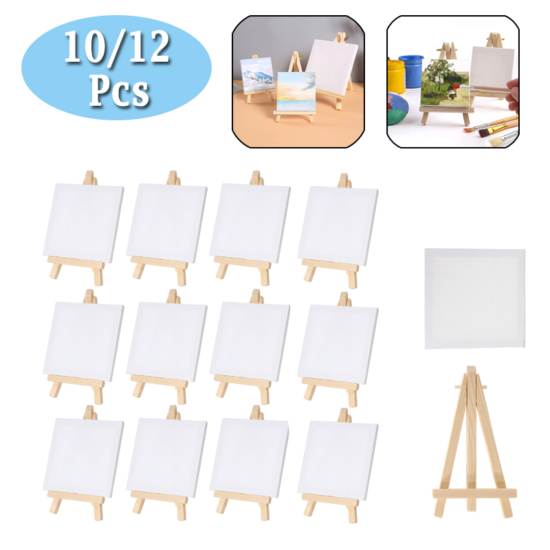 Art Craft Furniture - 10/12 pièces Mini toile et chevalet