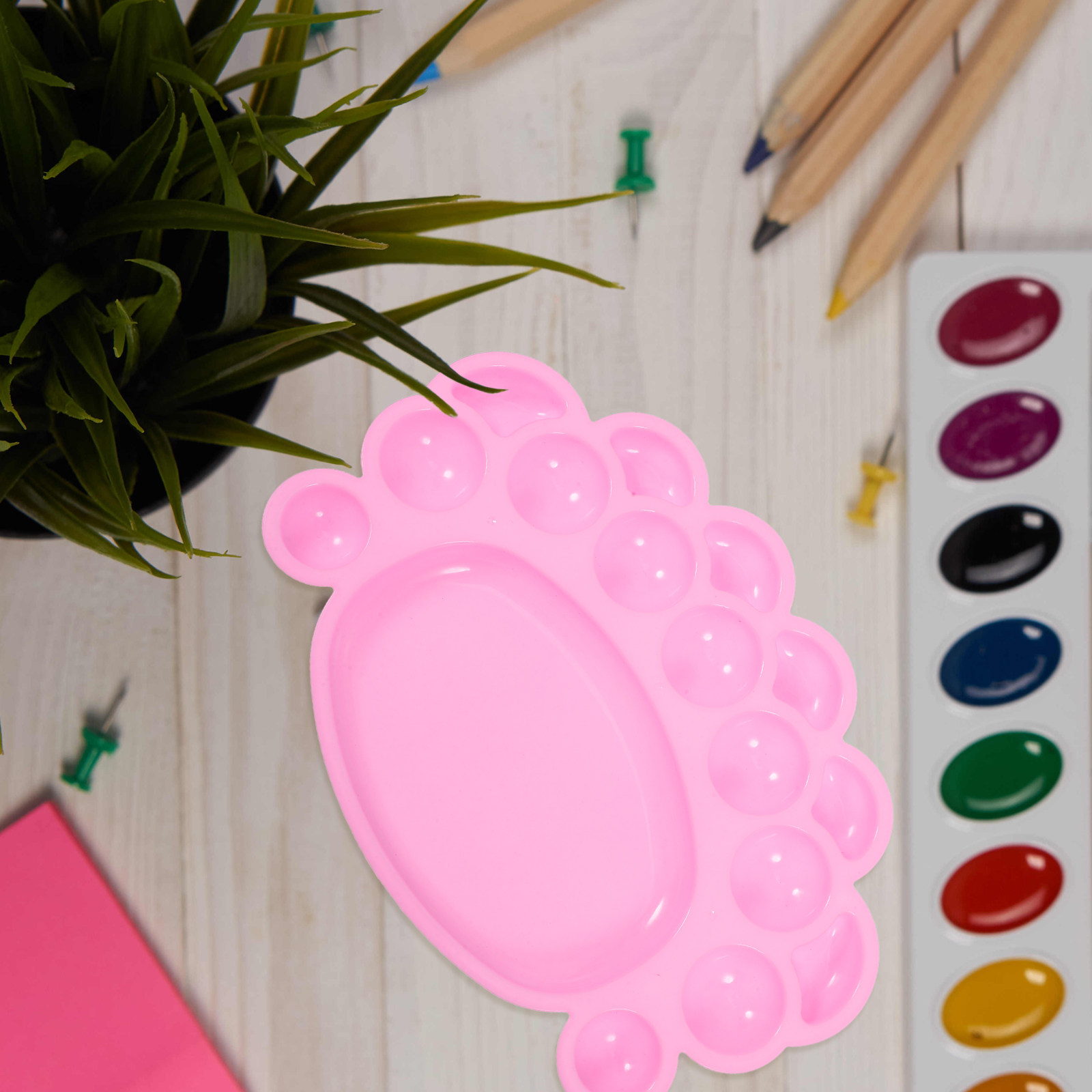 Art Craft Blend - Palette de peinture ergonomique rose adorable
