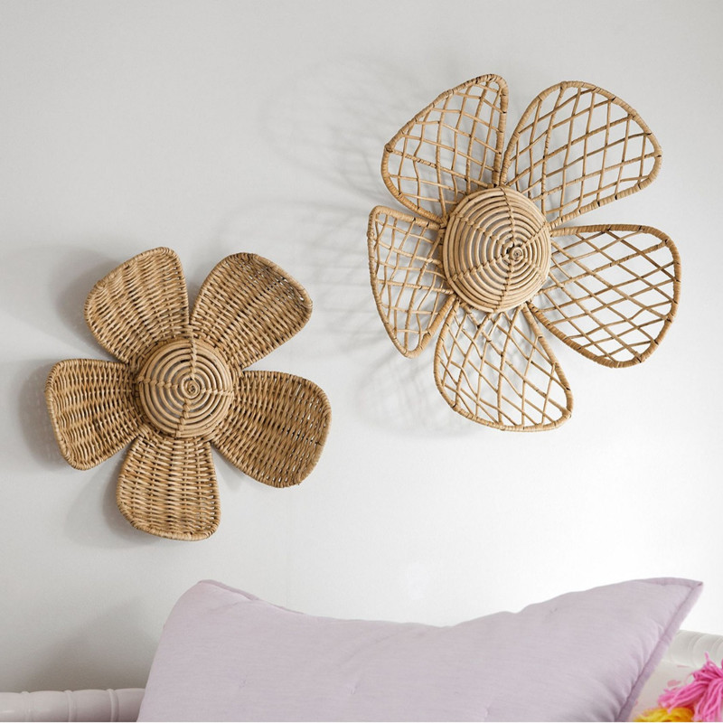 Art Craft Furniture - Décoration Murale en Rotin Tressé Nordique,