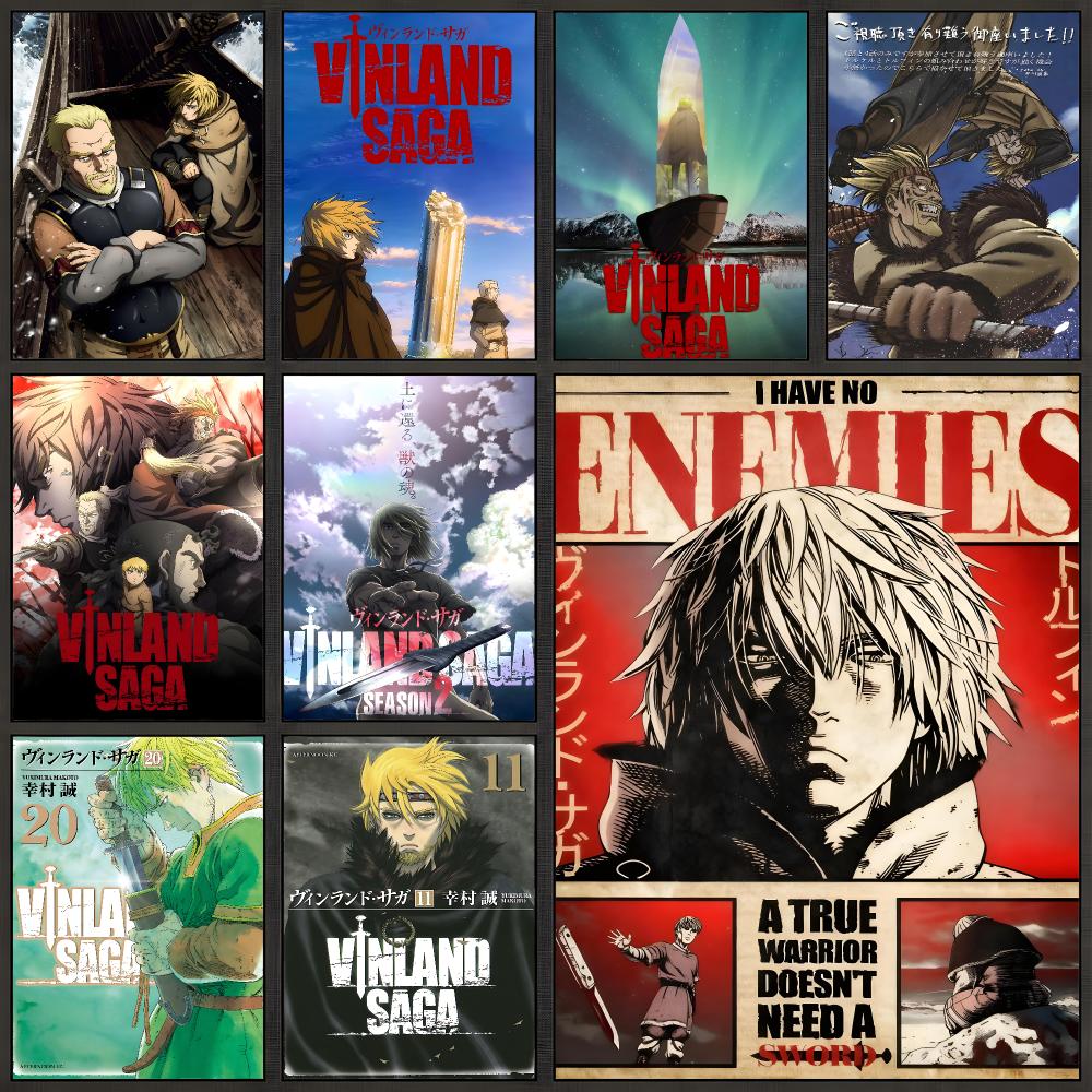 Art & Craft Paper Ideas - Affiche murale autocollante Anime Vinland Saga