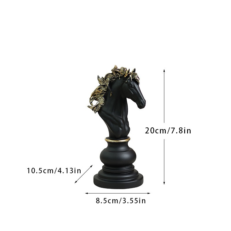 Queen Art Craft - Nouvel Ornement d'Échecs : Roi, Cheval