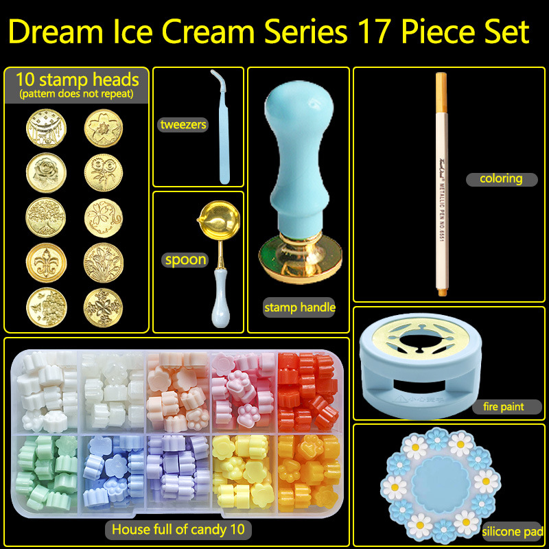 Batik Wax Kit - Kit de tampons de sceau de