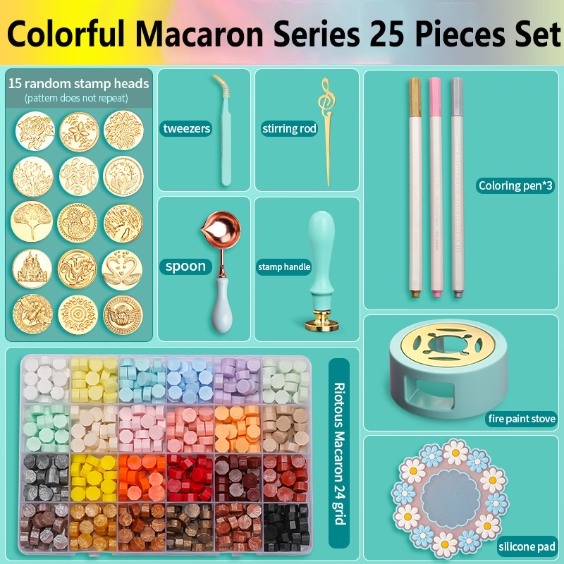 Kit de tampons de sceau de cir - Batik Wax Kit avis et prix