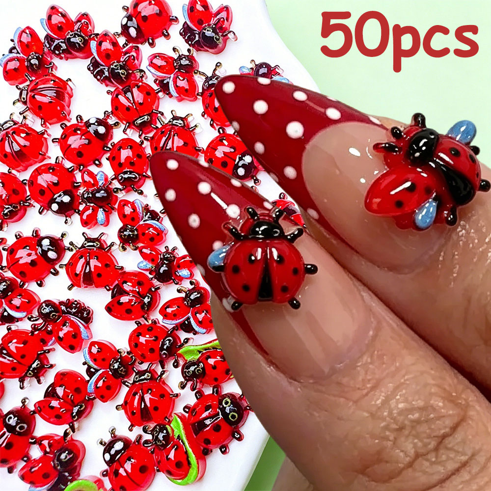 50 Breloques 3D Mini Coccinell - Art Craft Ladybug avis et prix
