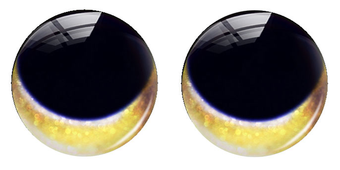 Cabochon en verre rond fait ma - Art Craft Eyes avis et prix