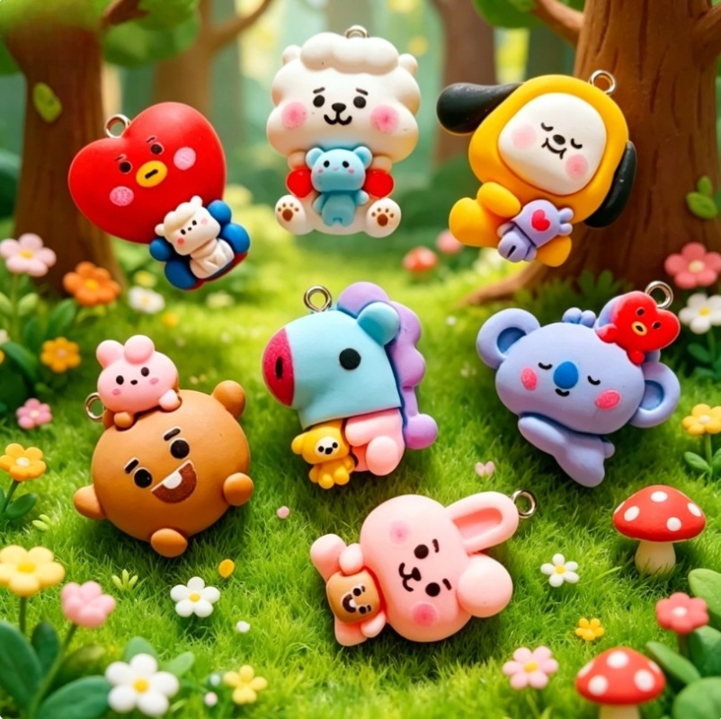 Breloques en résine BT21, 7 pi - Art Craft Materials avis et prix