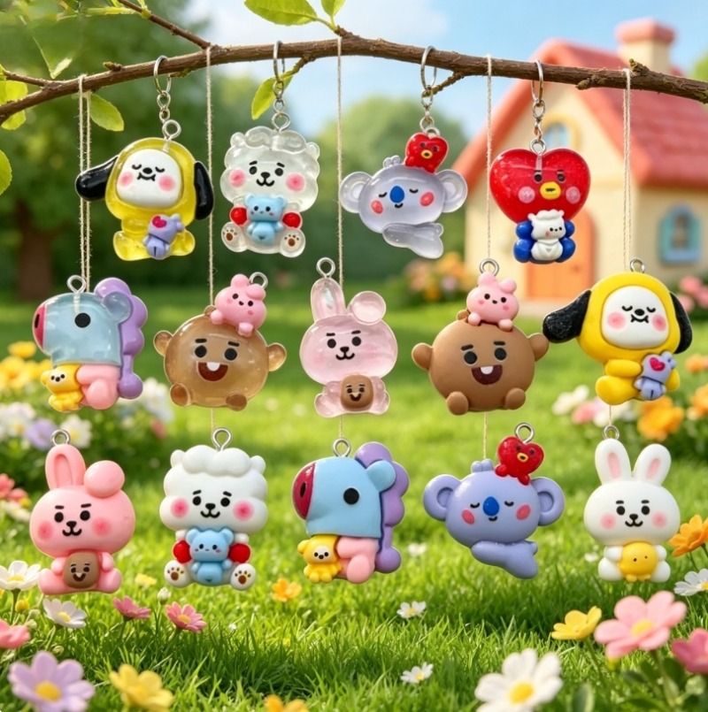 Breloques en résine BT21, 7 pi - Art Craft Materials avis et prix