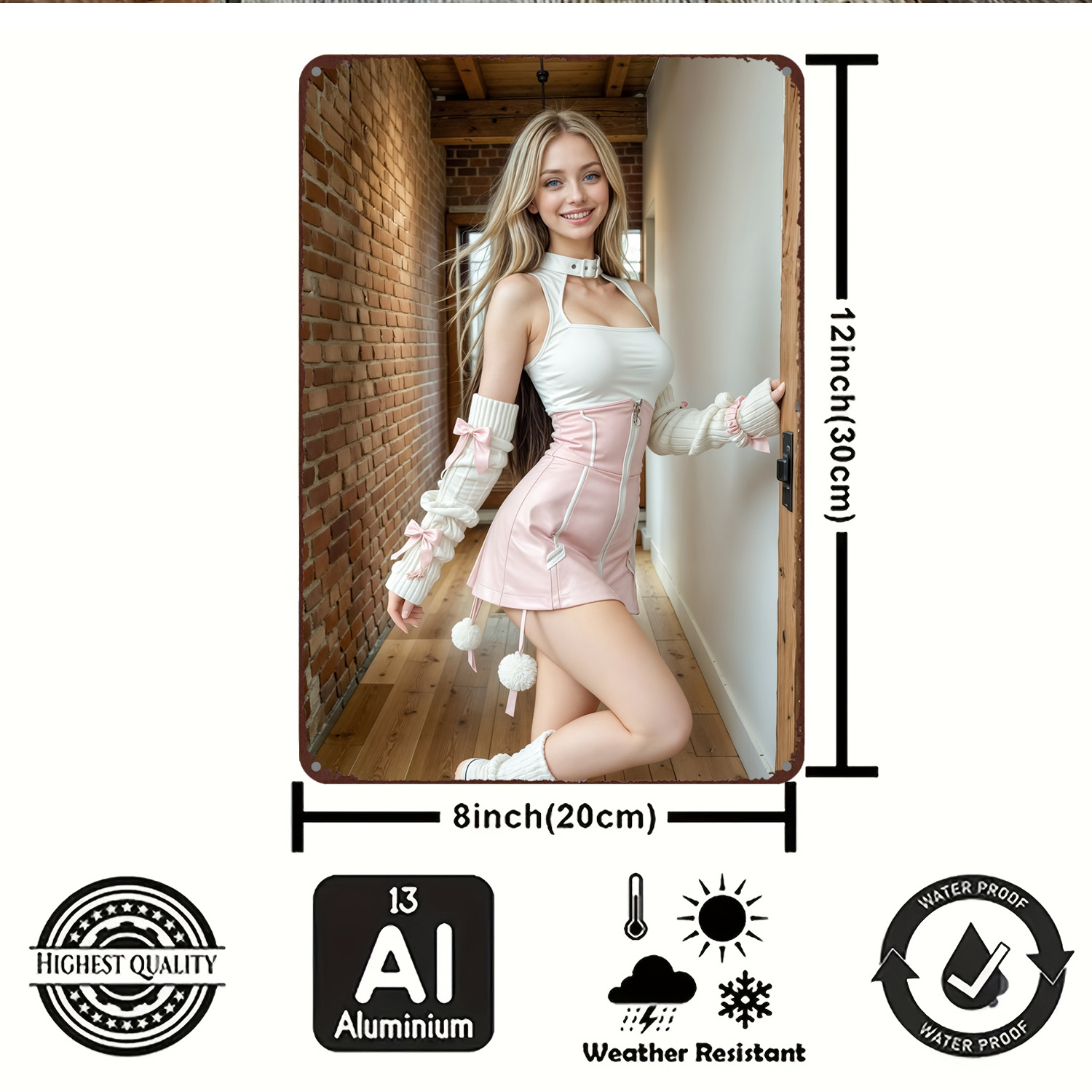 Panneau métallique vintage 2D, - Art Craft Club avis et prix