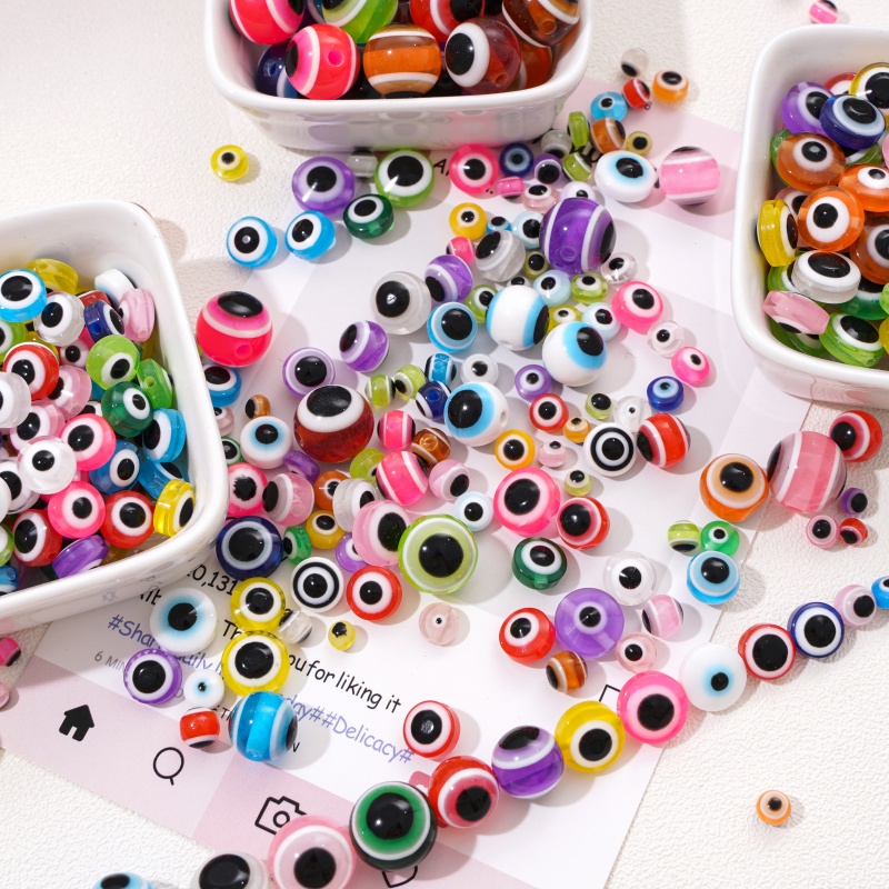 25 perles en résine œil porte- - Art Craft Eyes avis et prix