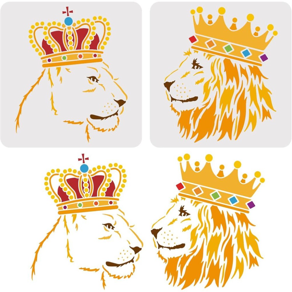 2 pochoirs de dessin Lion King - Queen Art Craft avis et prix